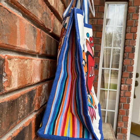 NWT Brighton Power Of Love Large Canvas Tote Bag - Picture 4 of 7